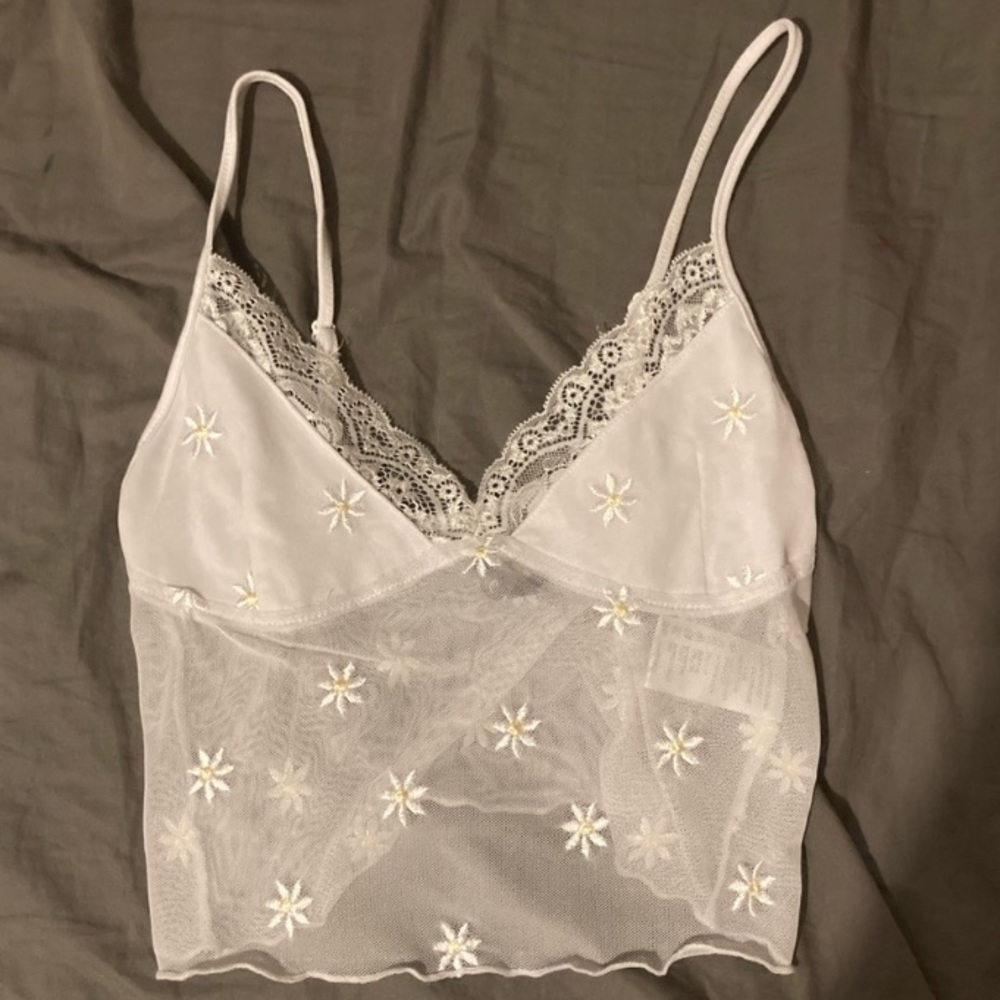 Motel Daisy Mesh Tank